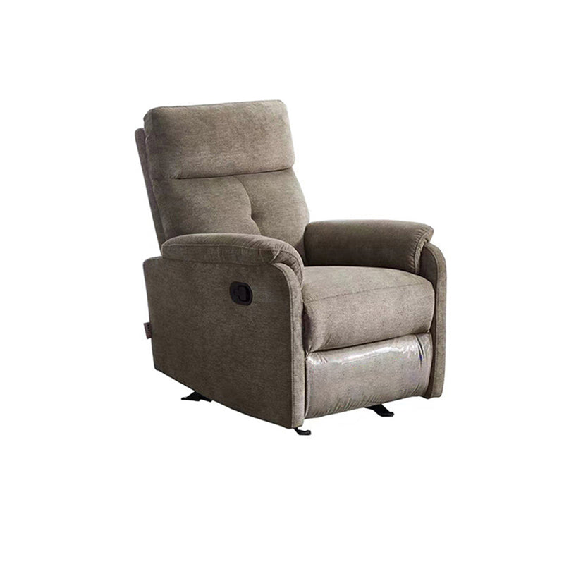 Contemporary Power-Push Botton Recliner Chair Genuine Velvet Recliner