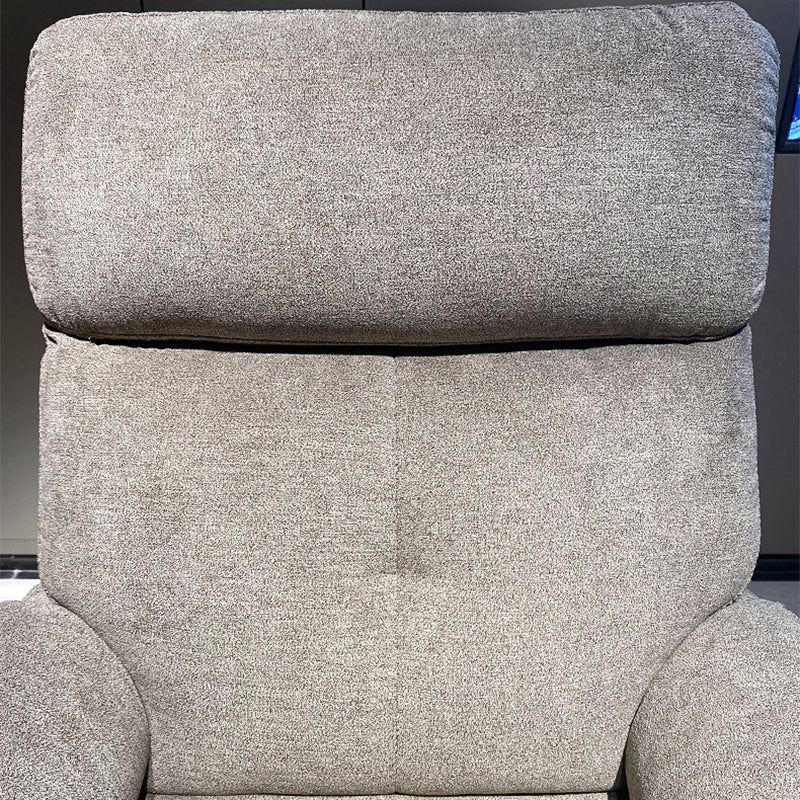 Contemporary Power-Push Botton Recliner Chair Genuine Velvet Recliner