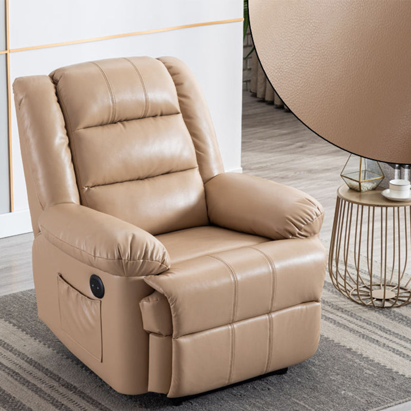 Contemporary Recliner Chair Metal Frame Standard Recliner with Independent Foot