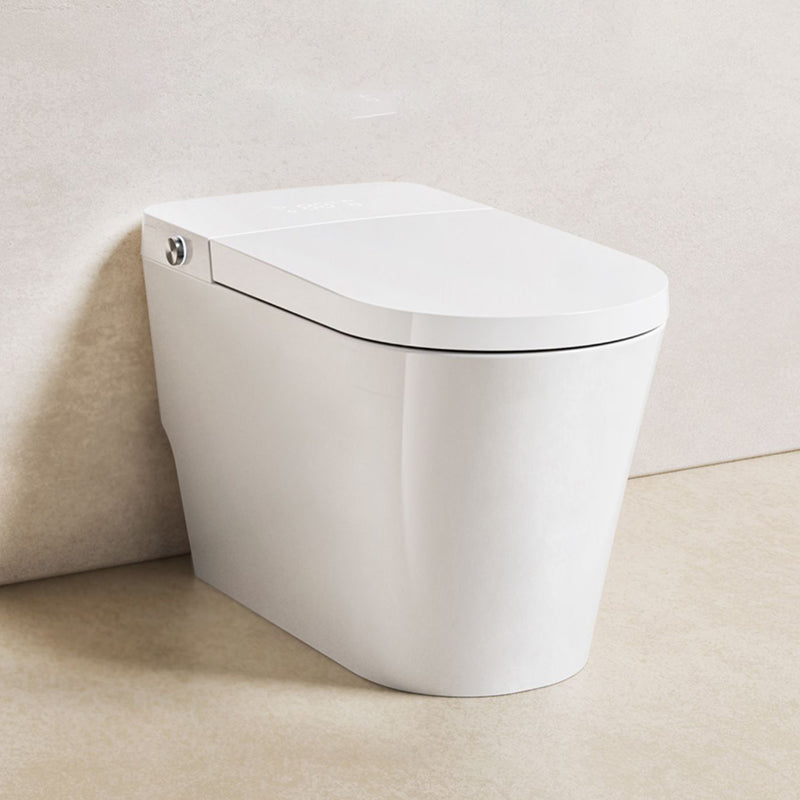 Stain Resistant Smart Toilet Deodorizing Elongated White Floor Mount Bidet