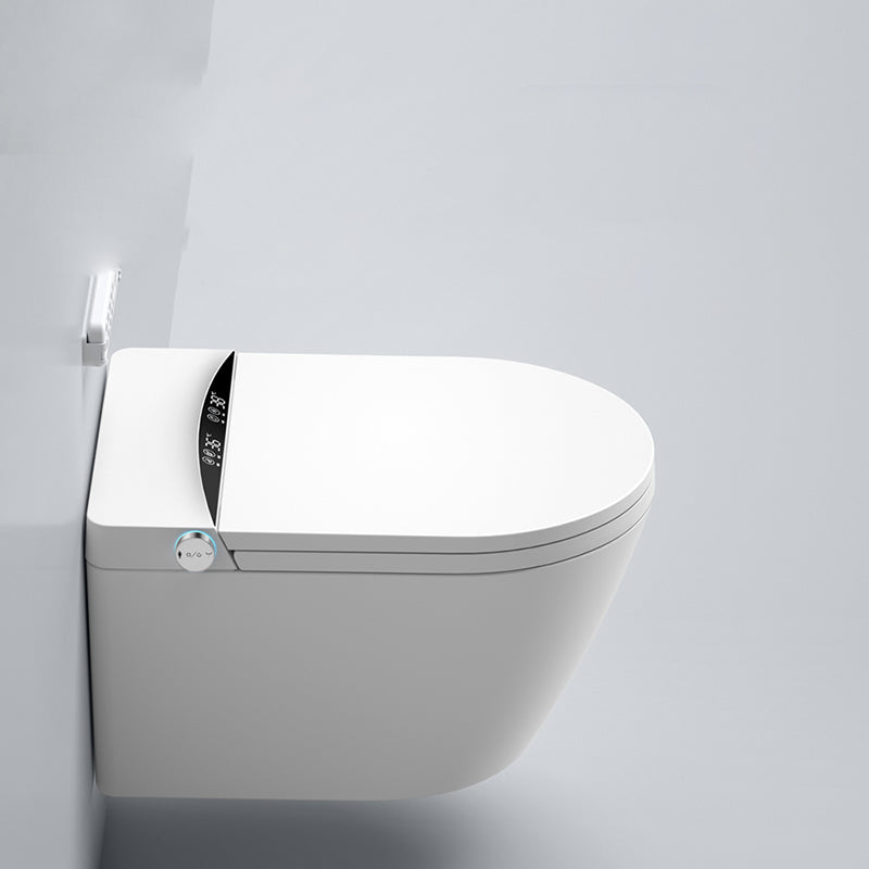 Smart Toilet White Elongated Rust Resistant Ceramic Foot Sensor Flush Toilet with Tank