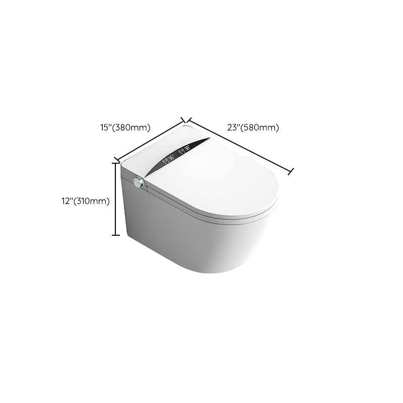 Smart Toilet White Elongated Rust Resistant Ceramic Foot Sensor Flush Toilet with Tank