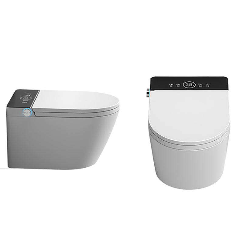 Contemporary White Wall Hung Toilet Set with Water Pressure Control