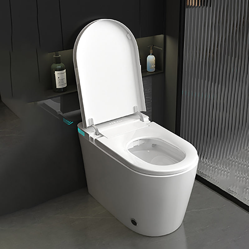 Modern Floor Standing Bidet with Heated Seat White Floor Mount Bidet