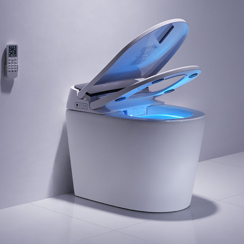 Modern White Floor Standing Bidet with Deodorizing and Stain Resistant