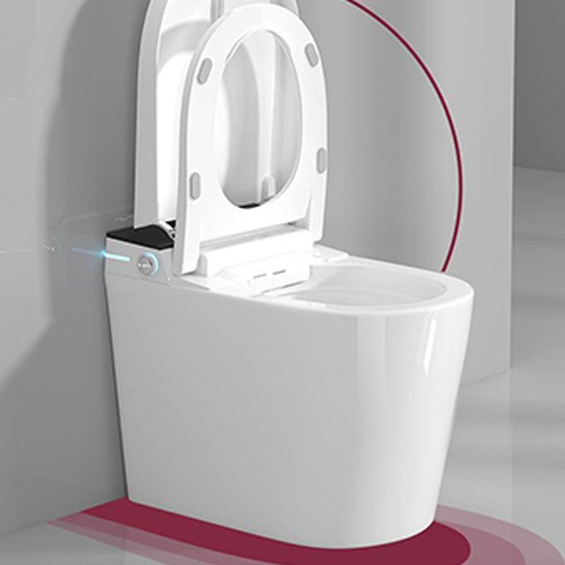 Modern 17.52" H Electronic Toilet Elongated Floor Standing Bidet