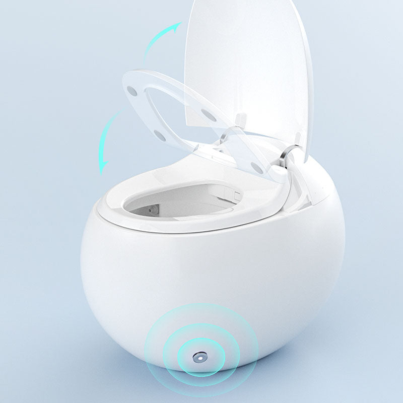 Mounting Hardware Included Smart Toilet in White with Heated Seat