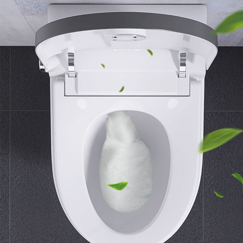 Elongated Toilet with Heated Seat Wall Mounted Bidet without Water Pressure Control