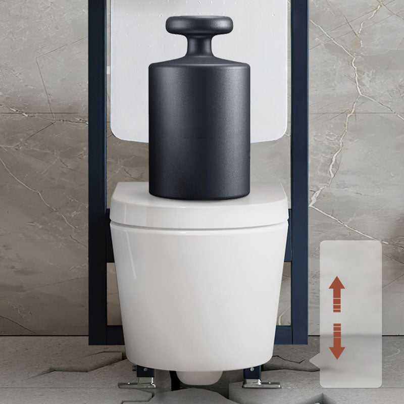 Electronic Elongated Toilet Vitreous China Wall Mounted Bidet Soft Closing Seat