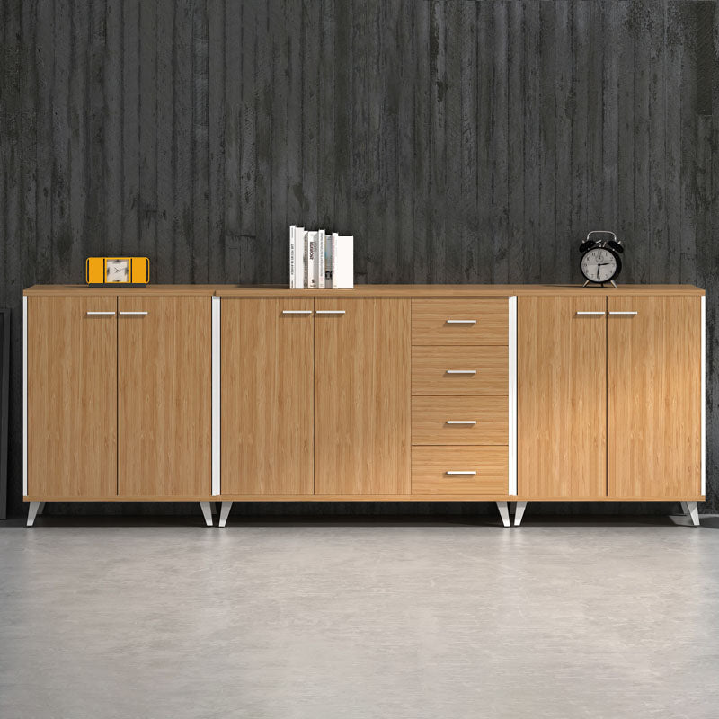 Scandinavian Style Lateral File Cabinet Wood Filing Cabinet for Home Office