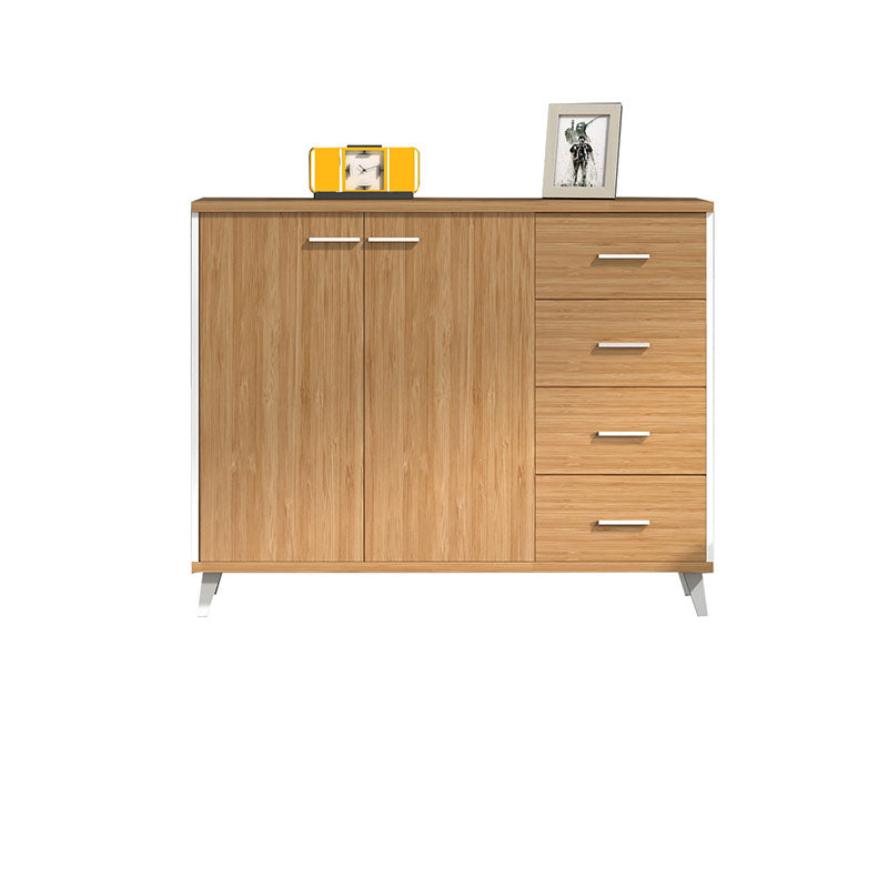 Scandinavian Style Lateral File Cabinet Wood Filing Cabinet for Home Office