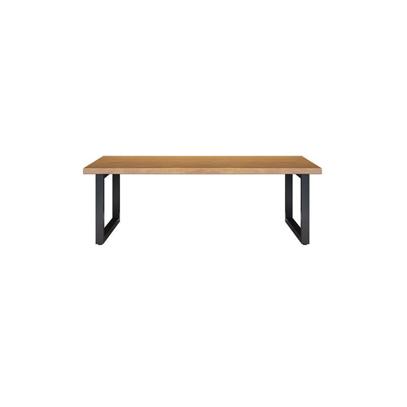 Modern Style Wood Computer Desk Rectangular Shape Task Desk with 2-Legs for Home