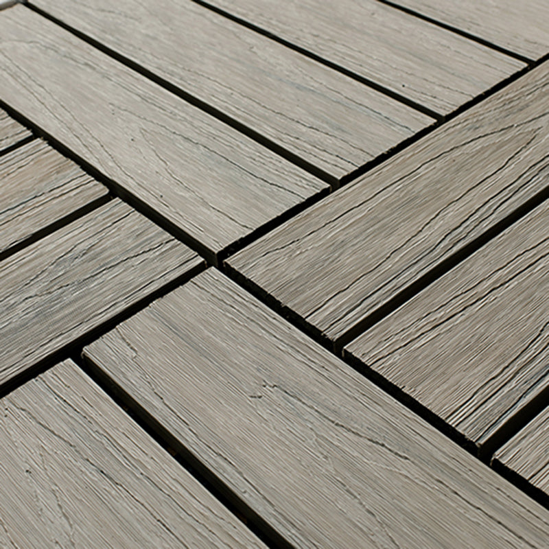 Square Decking Tiles Interlocking Striped Pattern Deck Plank