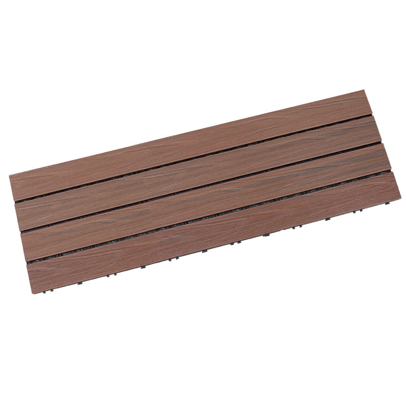 Square Decking Tiles Interlocking Striped Pattern Deck Plank