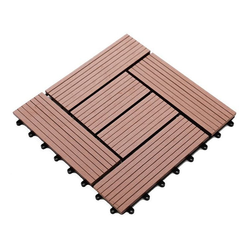 Striped Pattern Decking Tiles Interlocking Tile Kit Outdoor Patio