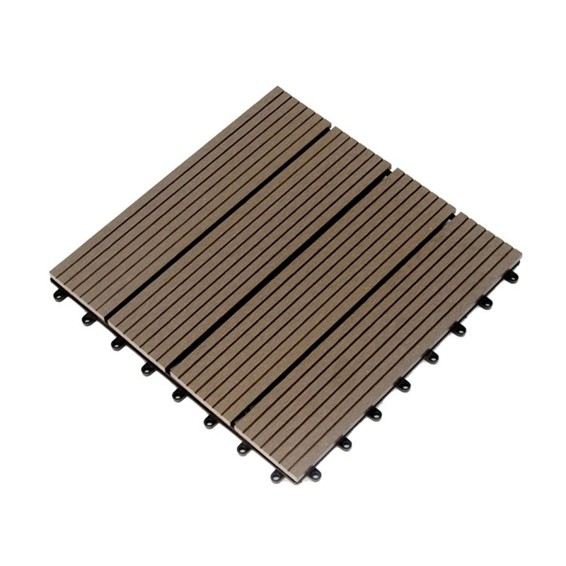 Striped Pattern Decking Tiles Interlocking Tile Kit Outdoor Patio