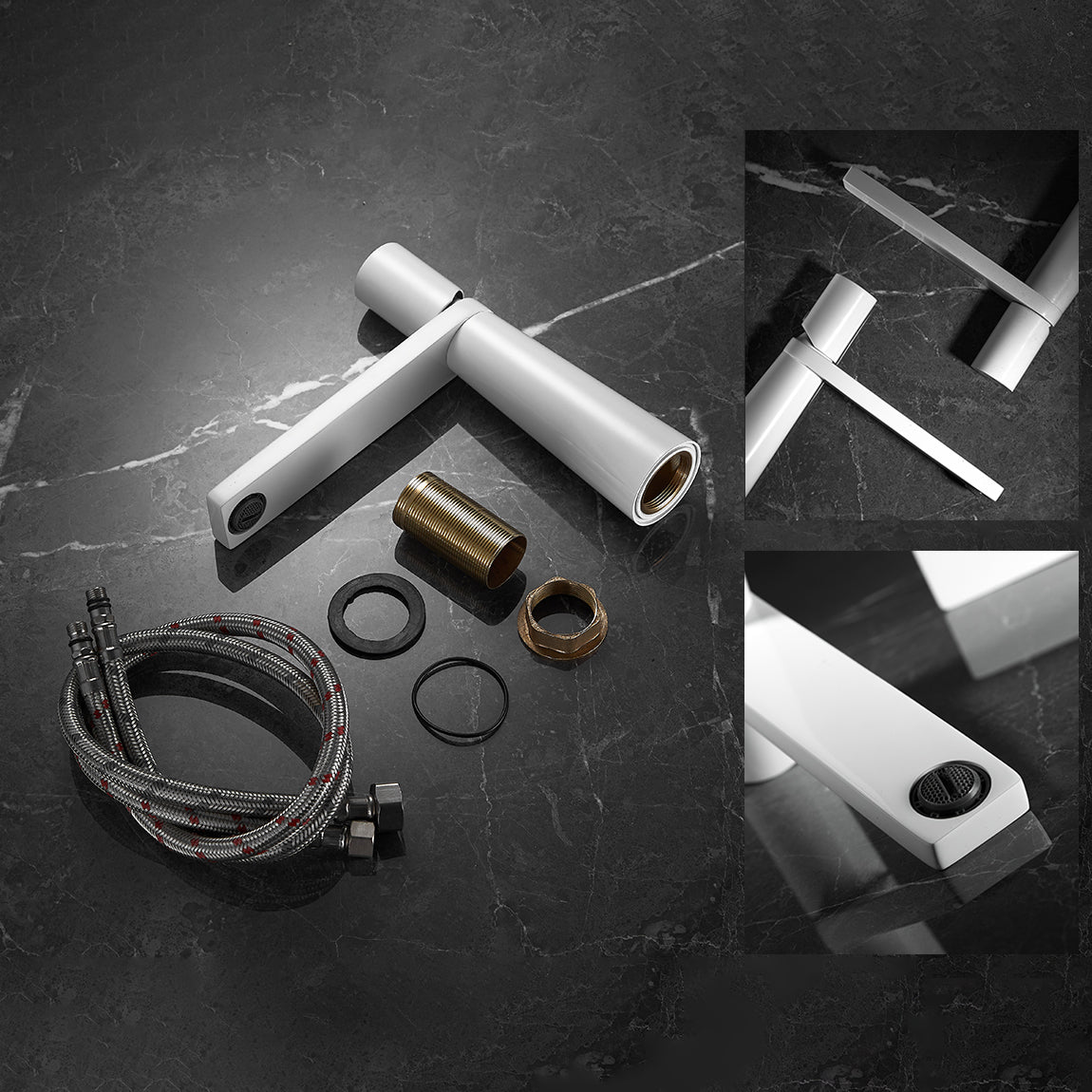 Contemporary Bathroom Sink Faucet Low Arc Single Handle Sink Faucet