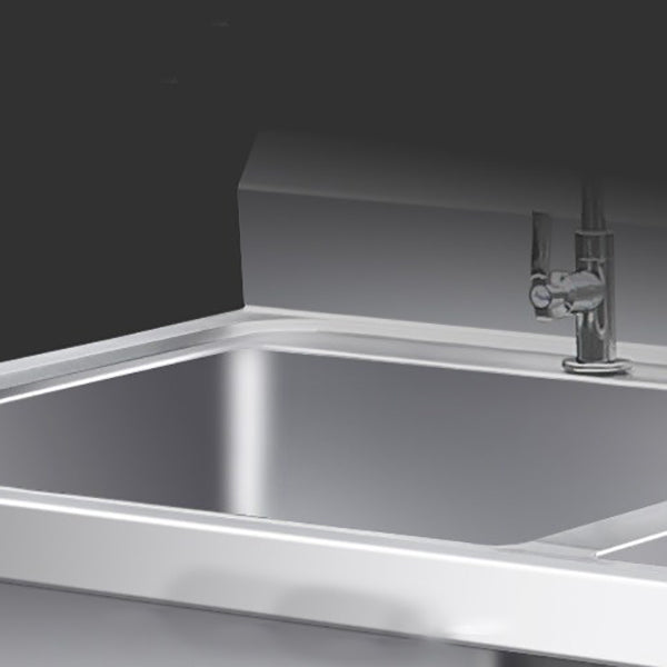 Modern Style Stainless Steel Sink with Strainer Drop-In Kitchen Sink