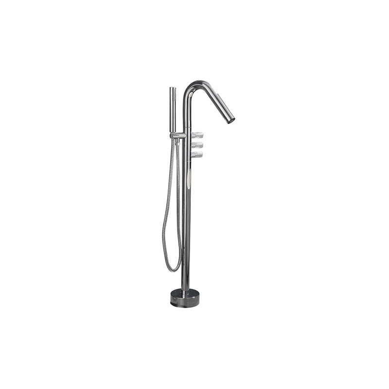 Floor Mounted Bronze Freestanding Tub Filler Freestanding High Arc Tub Filler Trim