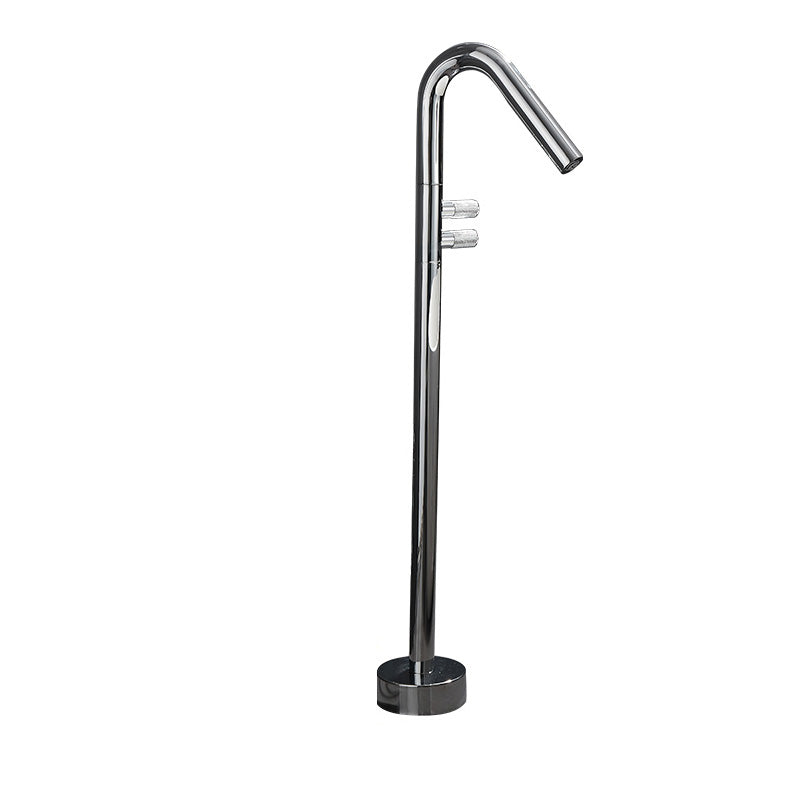 Floor Mounted Bronze Freestanding Tub Filler Freestanding High Arc Tub Filler Trim