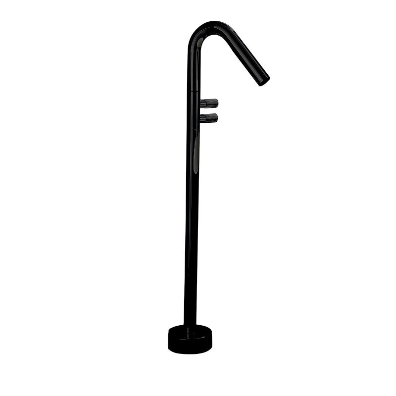 Floor Mounted Bronze Freestanding Tub Filler Freestanding High Arc Tub Filler Trim