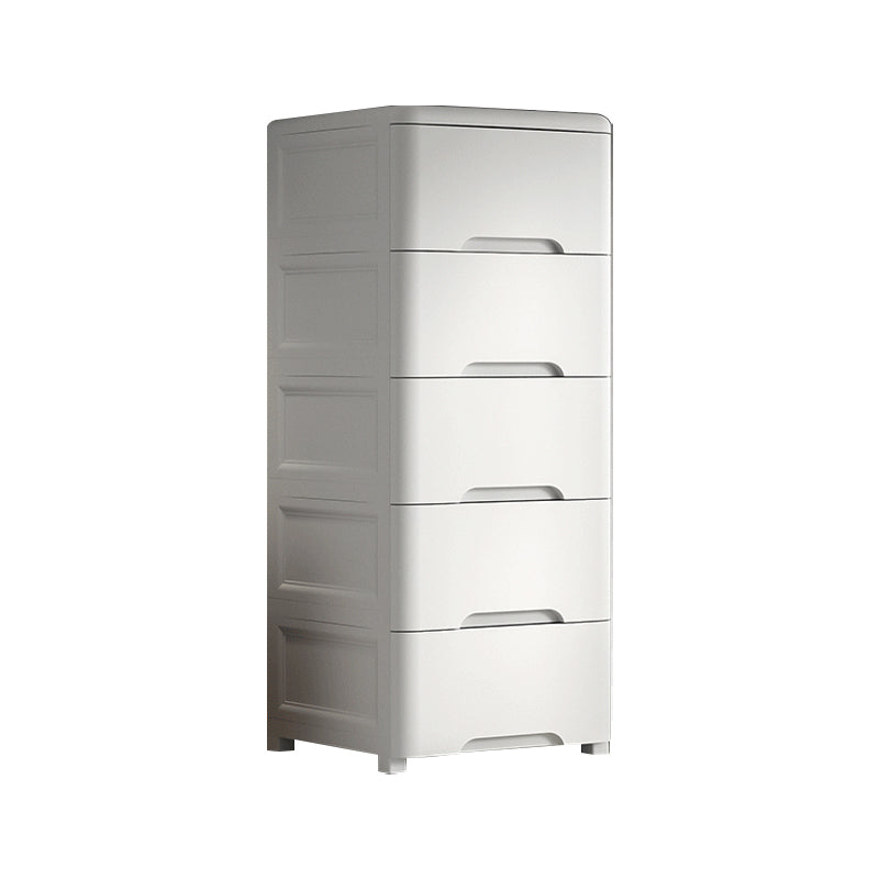 Plastic Armoire Cabinet 5-drawer Bedroom Armoire - 16.54"L x 19.69"W x 48.43"H