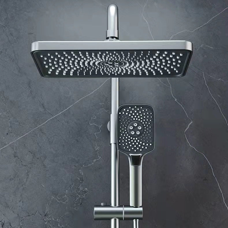 Contemporary Wall Mounted Shower Combo with Valve Shower System