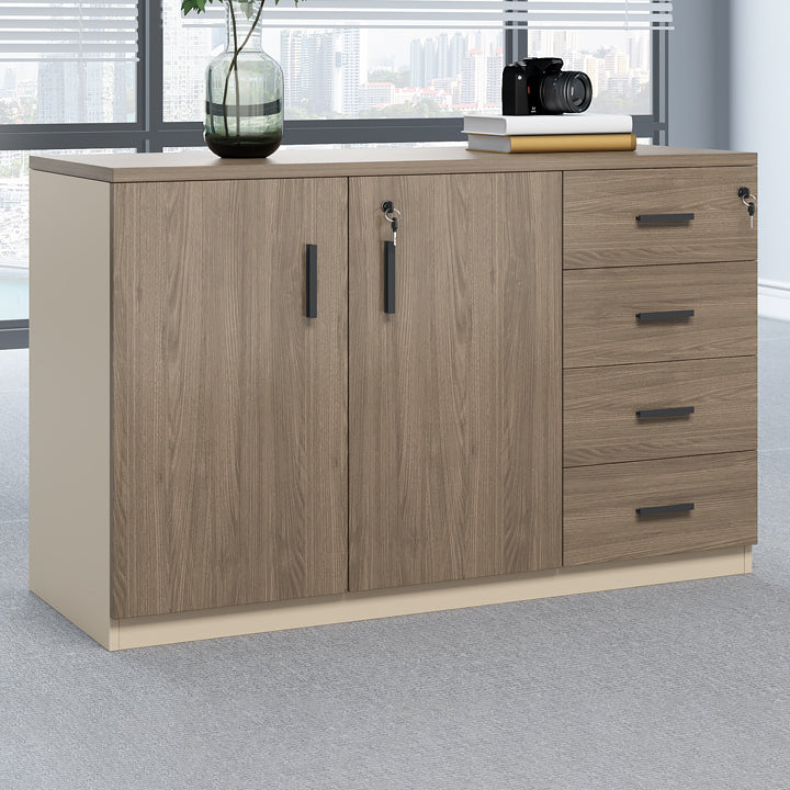 Traditional Cabinet Wood Storage Shelves Filing Cabinet for Office