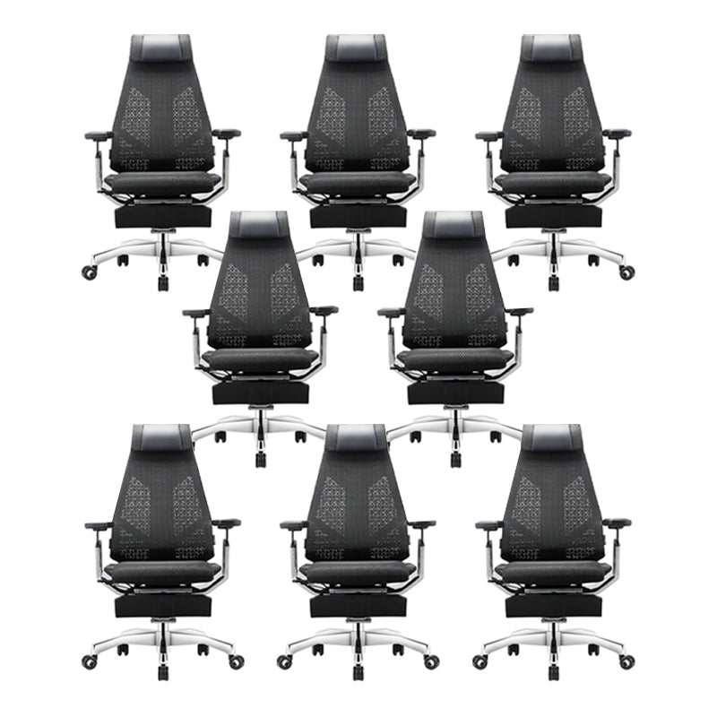 Modern Slide Office Chair Removable Arms Adjustable Seat Height Desk Chair with Wheels