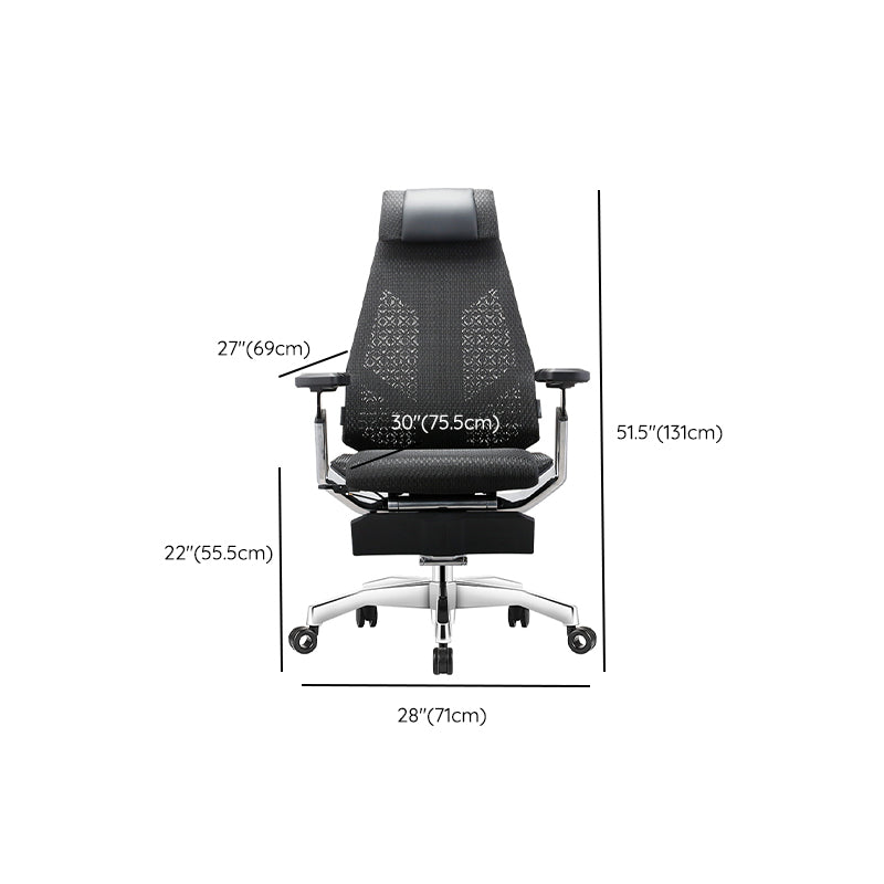 Modern Slide Office Chair Removable Arms Adjustable Seat Height Desk Chair with Wheels