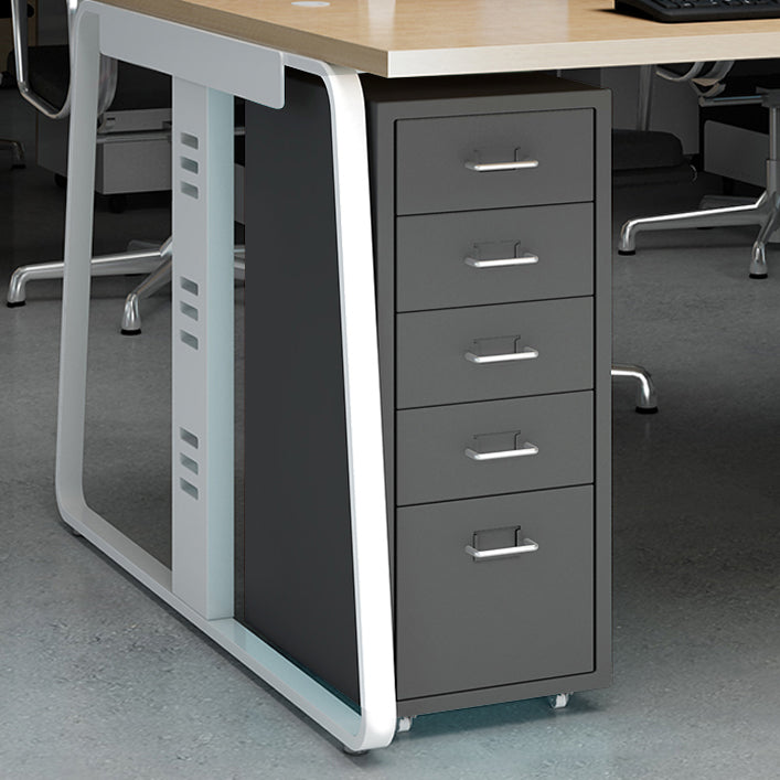 Contemporary File Cabinets Steel Frame Fireproof File Pedestal for Office