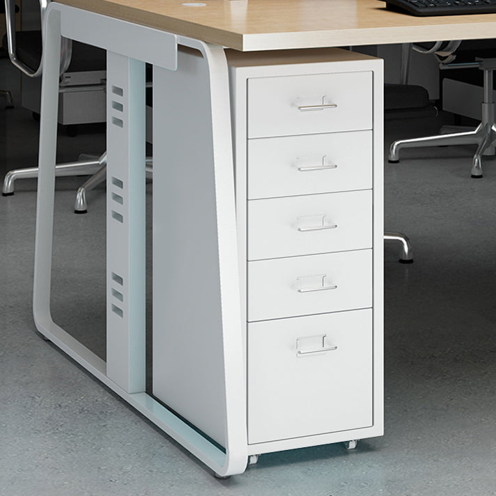 Contemporary File Cabinets Steel Frame Fireproof File Pedestal for Office