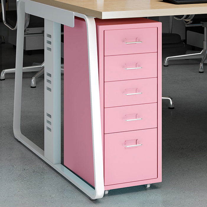 Contemporary File Cabinets Steel Frame Fireproof File Pedestal for Office