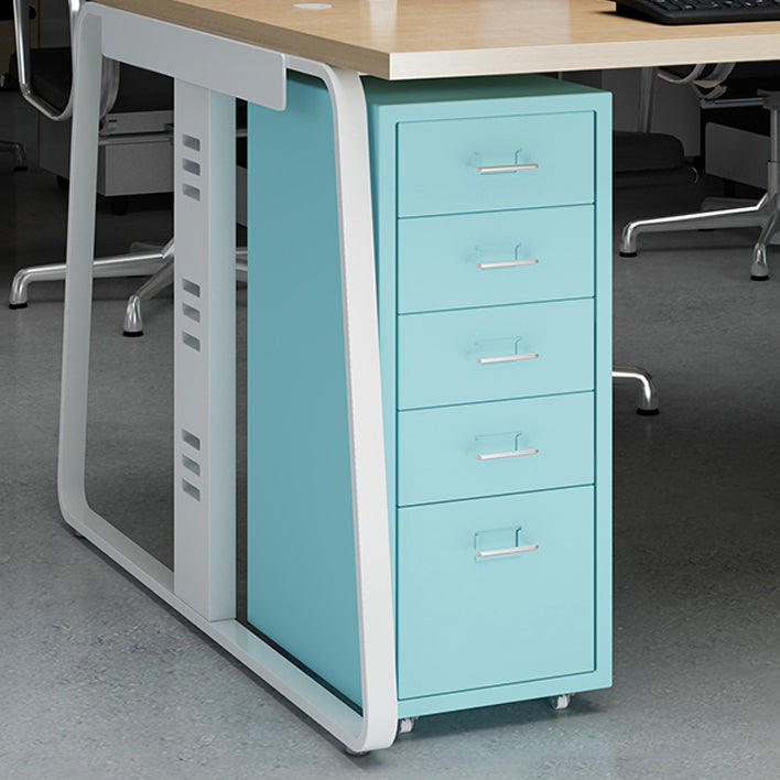 Contemporary File Cabinets Steel Frame Fireproof File Pedestal for Office