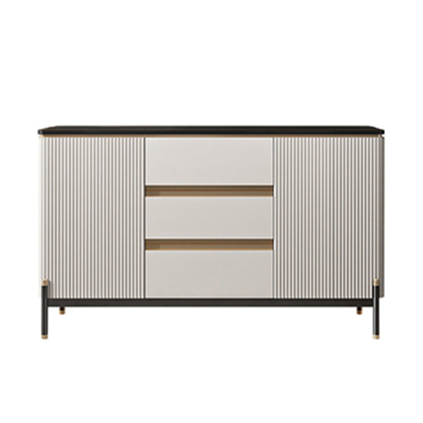 Stone Sideboard Table Modern & Contemporary Server with Cabinets and Drawers