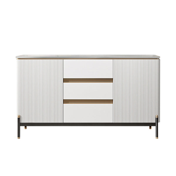 Stone Sideboard Table Modern & Contemporary Server with Cabinets and Drawers