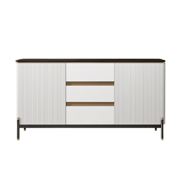 Stone Sideboard Table Modern & Contemporary Server with Cabinets and Drawers