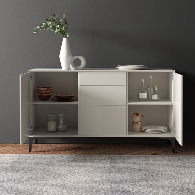 Wood Sideboa Modern Style Side Board with Drawers and Cabinets