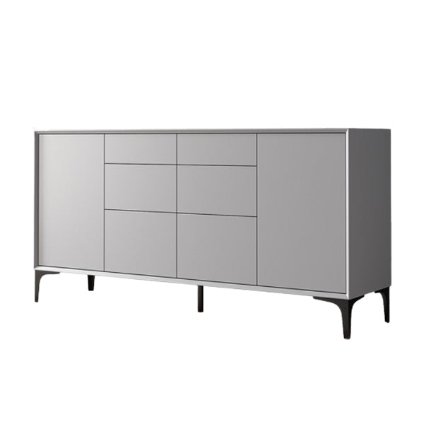 Wood Sideboa Modern Style Side Board with Drawers and Cabinets