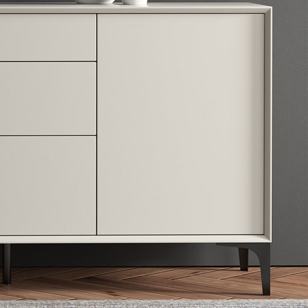 Wood Sideboa Modern Style Side Board with Drawers and Cabinets