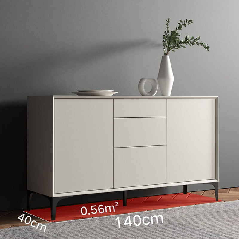 Wood Sideboa Modern Style Side Board with Drawers and Cabinets