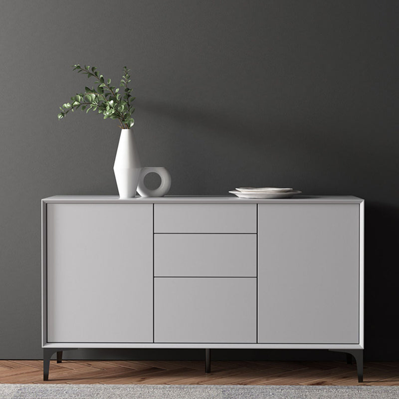 Wood Sideboa Modern Style Side Board with Drawers and Cabinets