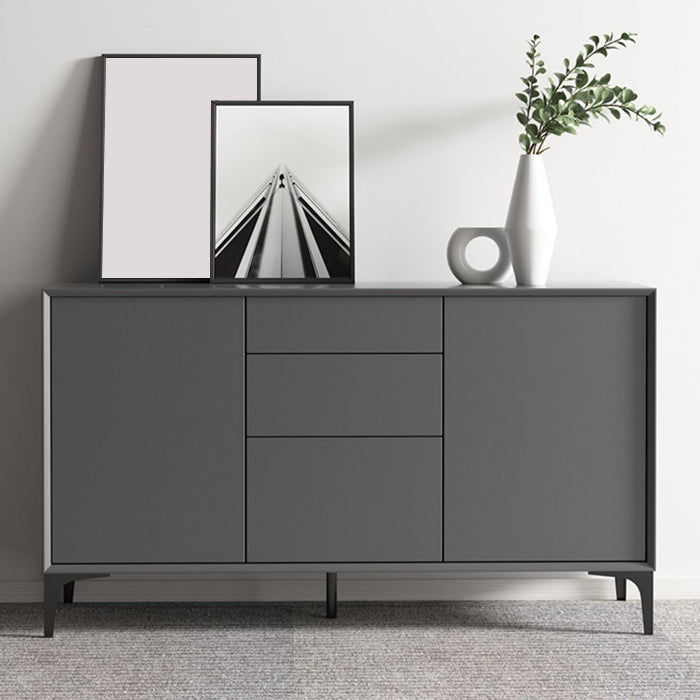 Wood Sideboa Modern Style Side Board with Drawers and Cabinets