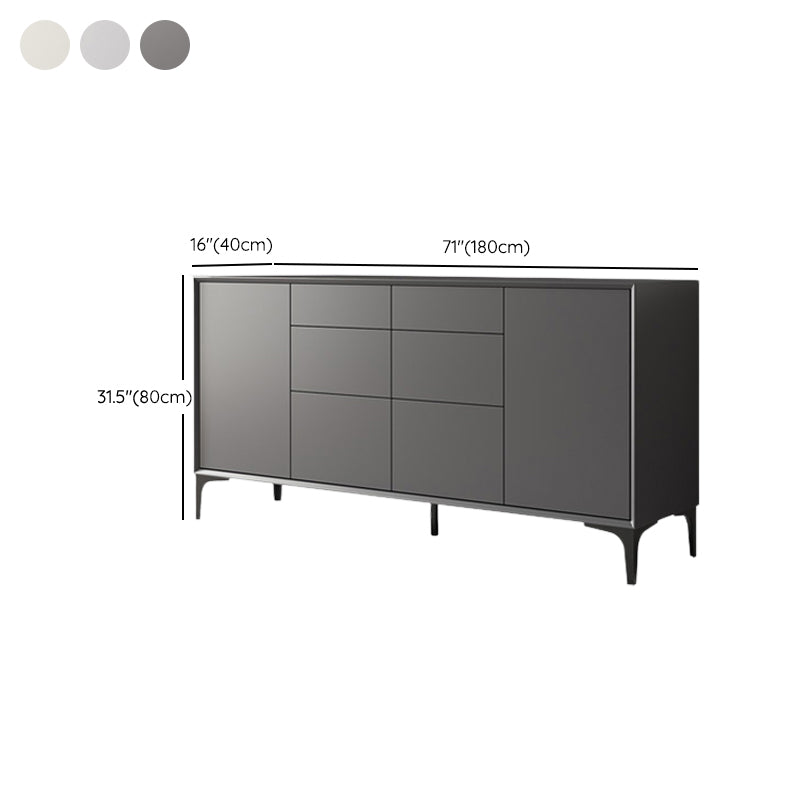 Wood Sideboa Modern Style Side Board with Drawers and Cabinets