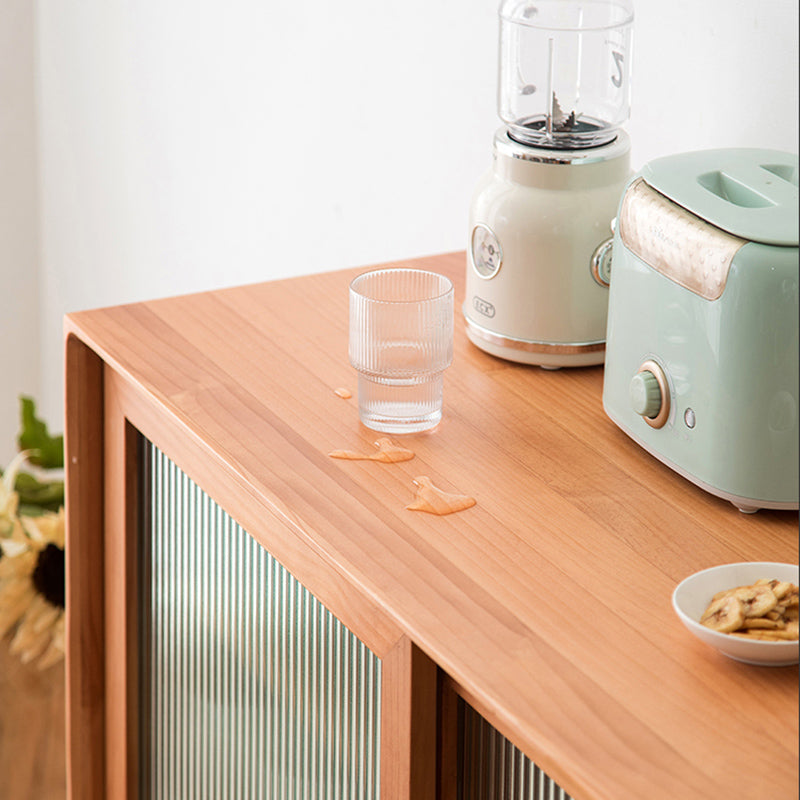 Pine Solid Wood Sideboard Buffet with Drawers Modern Dining Buffet