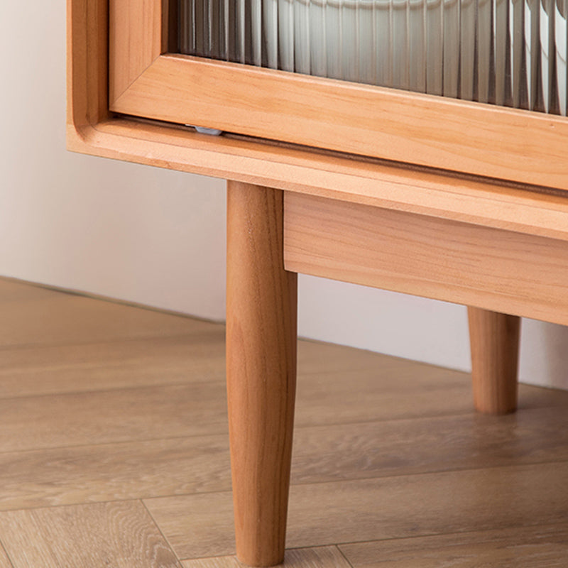 Pine Solid Wood Sideboard Buffet with Drawers Modern Dining Buffet