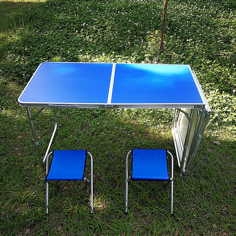 Plastic Contemporary Camping Table Matte Finish Foldable Patio Table