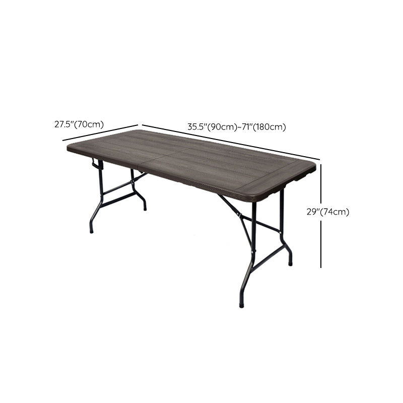 Plastic Water Resistant Camping Table Contemporary Foldable Patio Table