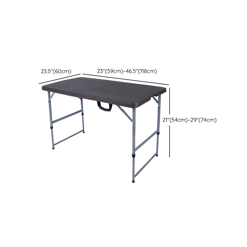 Plastic Water Resistant Camping Table Contemporary Foldable Patio Table