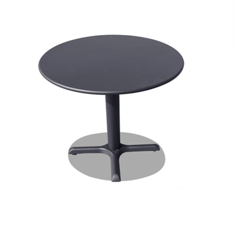 Industrial Metal Frame Side Table Outdoor Aluminum Patio Table